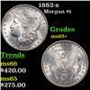 Image 1 : 1882-s Morgan Dollar $1 Grades GEM+ Unc
