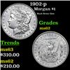 Image 1 : 1902-p Morgan Dollar $1 Grades Select Unc