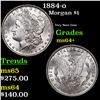 Image 1 : 1884-o Morgan Dollar $1 Grades Choice+ Unc