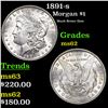 Image 1 : 1891-s Morgan Dollar $1 Grades Select Unc