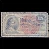 Image 2 : 1869-1875 15c Fourth issue Fractional Currency F1271 Small red seal Grades g+