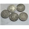 Image 2 : Lot of (5) Liberty Head V-Nickels - Readable Lib.
