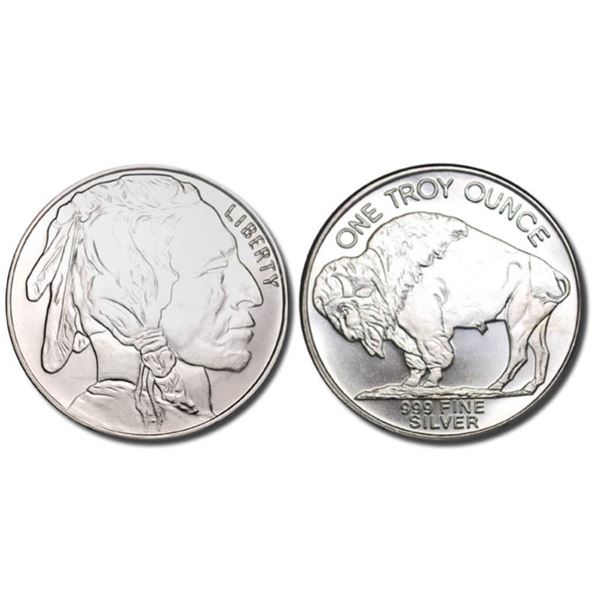 1 oz Silver Buffalo Desin Round