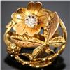 Image 1 : FOURCOLORED GOLDEN CLIP WITH CHIP DIAMOND.1890 #2395080