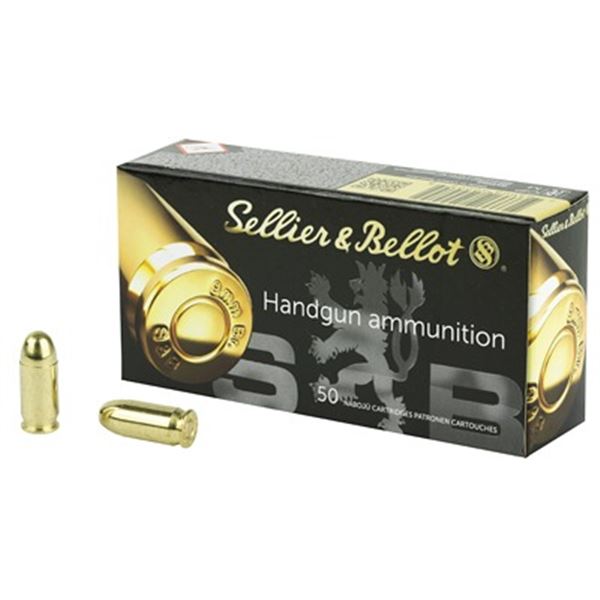 S& B 380ACP 92GR FMJ  - 50 Rds