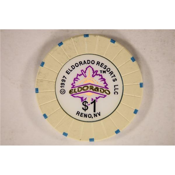 $1 1997 ELORADO RESORTS CASINO CHIP RENO NEVADA