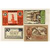 Image 2 : 4 PIECES OF CRISP UNC GERMAN NOTGELDS 40 PFENNIG,