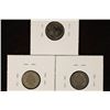 Image 2 : 1875, 1882 & 1887 SEATED LIBERTY DIMES
