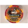 Image 1 : $5 LONGHORN HOTEL AND CASINO CHIP LONGHORN