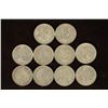 Image 2 : 10 ASSORTED 1943-1967 CANADA SILVER 10 CENTS