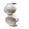 Image 2 : Navajo Sterling Statement Concho Bracelet