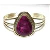 Image 2 : Navajo Purple Spiny Oyster Statement Cuff Bracelet