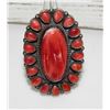 Image 2 : Massive Navajo Cluster Ring Sz 9 Red Spiny Oyster