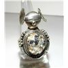 Image 2 : Navajo Kachina Ring Sz 7 Sterling Wild Horse White