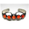 Image 2 : Navajo Orange Spiny Tufa Cast Sterling Silver Heart