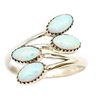 Image 2 : Navajo Opal Ring Size 8 Adjustable Sterling Silver