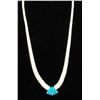 Image 2 : Santo Domingo Heishi Necklace Lupe Lovato White Shell