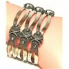Image 2 : VTG 925 Taxco Mexico Sterling Cuff Bracelet SM Hallmark