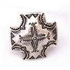 Image 2 : Navajo Vince Platero Concho Cross Adjustable Ring