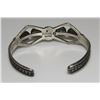 Image 3 : Navajo Carico Lake Turquoise Tufa Cast Sterling Silver