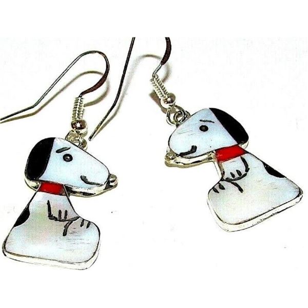 Sterling silver snoopy earrings Clearance