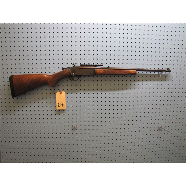 Henry Single Shot (H015) 223/5.56 Nato, 22" barrel. Factory adjustable sights, deluxe stock wood, He
