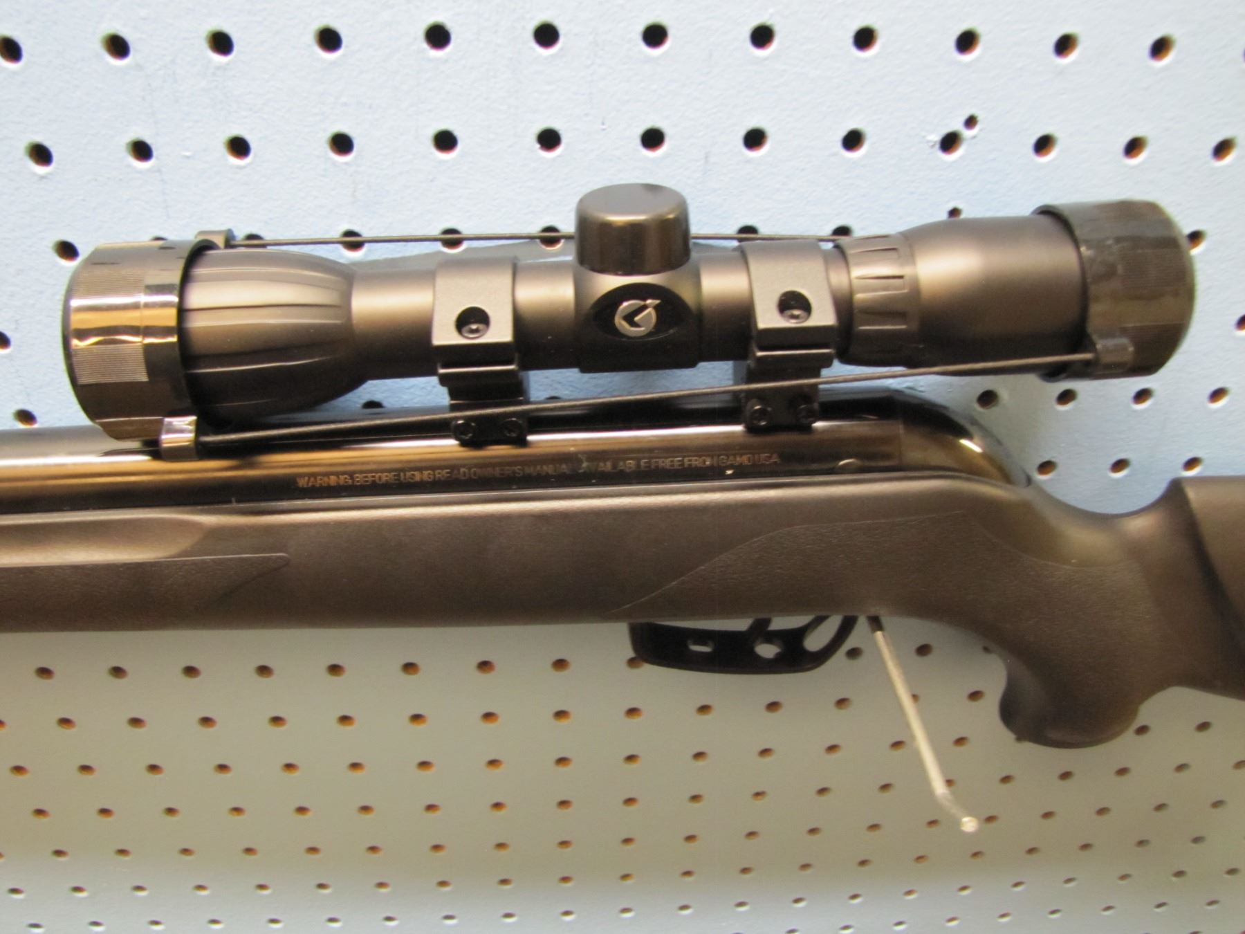 Gamo varmint .177 calibre pellet gun, velocity 1250 FPS with PBA