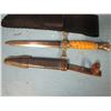Image 8 : Box, knife, blades, parts,handles, cases, sword and dagger