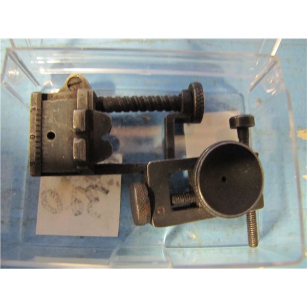 2 military back sights, enfield