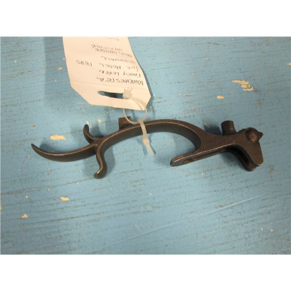 Winchester Brass Scheutzer buttplate & fancy lever for 1885 highwall-new,unused, unfitted