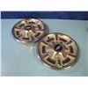 Image 1 : lot of two Chevy hubcaps