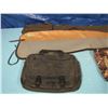 Image 2 : lot of three soft side gun cases and 2 Satchel's