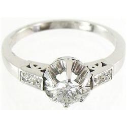 Vintage 1950's Retro .30ct Diamond Platinum #2365552