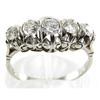 Image 1 : Retro 1950s 5 Diamond Platinum Anniversary Ring#2365560