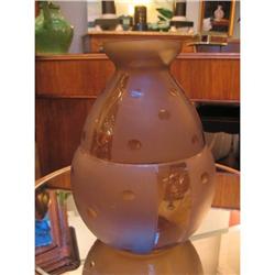 French Art Deco Period Hand Blown Glass Vase #2365593