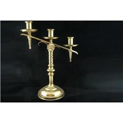 ANTIQUE 1913 LUTHERAN CHURCH HEAVY BRASS #2365882