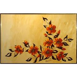 ORIG OIL PAINTING GROUPING OF MARIGOLDS #2365887