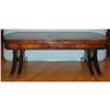 Image 1 : EXPANDABLE LEATHER TOP MAHOGANY COFFEE TABLE BY#2365892