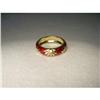 Image 1 : Hidalgo Enamel 18K Gold Floral Diamond Band #2366014