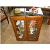 Image 1 : Pair French Burled Walnut Curios glass shelves!#2366153
