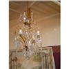 Image 1 : Gilded iron frame chandelier #2366287