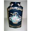 Image 1 : Navy Blue Polychrome Chinese Vases  #2366295