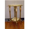 Image 1 : 19c Bronze Onyx 2 Tier Pedestal Table 19th #2366313