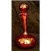 Image 1 : Antique Cranberry Glass Decanter #2366364