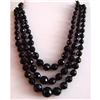 Image 1 : Antique 3-Strand French Jet  Necklace #2366410