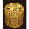 Image 1 : Italian Gilded Covered Metal Box #2366446
