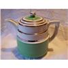 Image 1 : Hall Coffee Pot Green with Silver Trim #2375545
