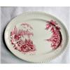 Image 1 : Platter 12" red Johnson "Castle on the Lake" #2375556