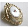 Image 1 : Victorian pin, gold top, small with Mother of #2375562