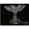Image 1 : ABP Cut Glass Footed Compote, Hobstar & Fan #2375644
